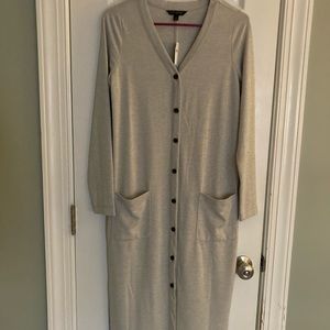 Long grey cardigan